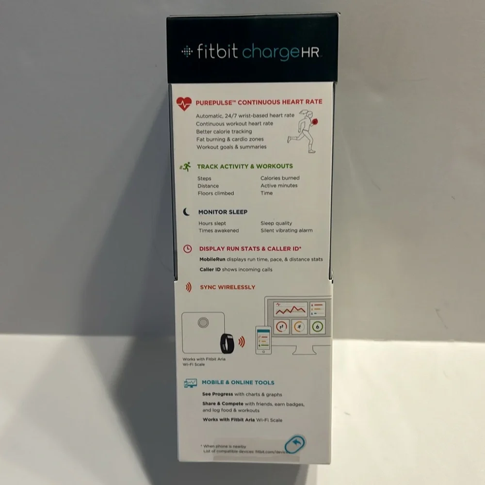 Fitbit Charge HR Wireless Activity Wristband Teal Large